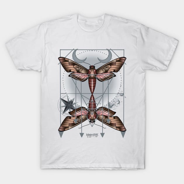 Geometric Moth T-Shirt by MetroInk